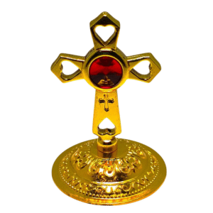 Red diamond Gold Cross