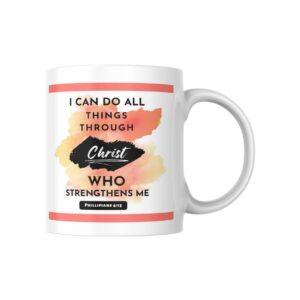 Ceramic Coffee Mug: Strength in Christ