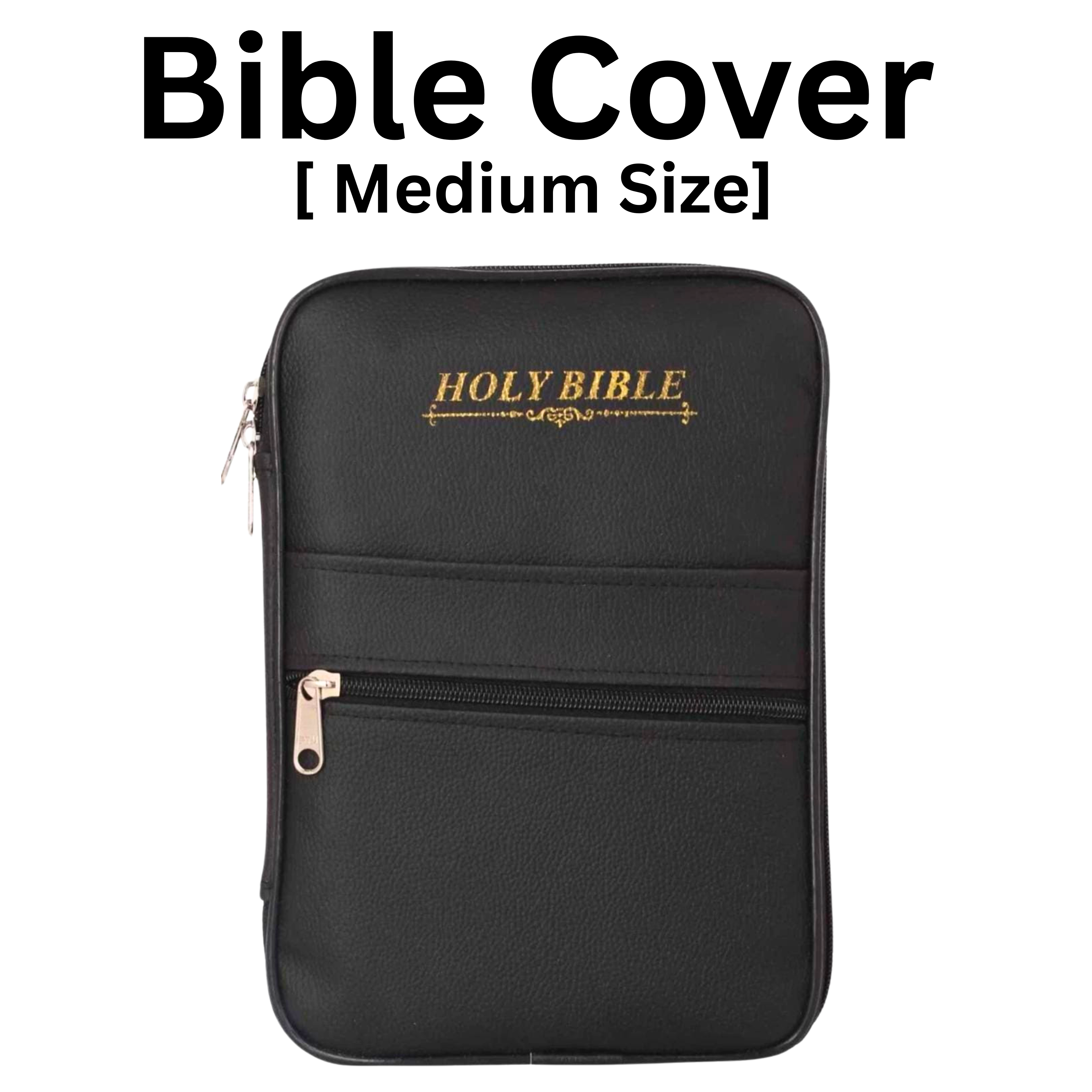 Black Bible Cover (Medium)