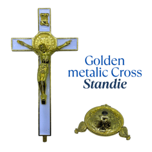 Golden Metalic Jesus Standie