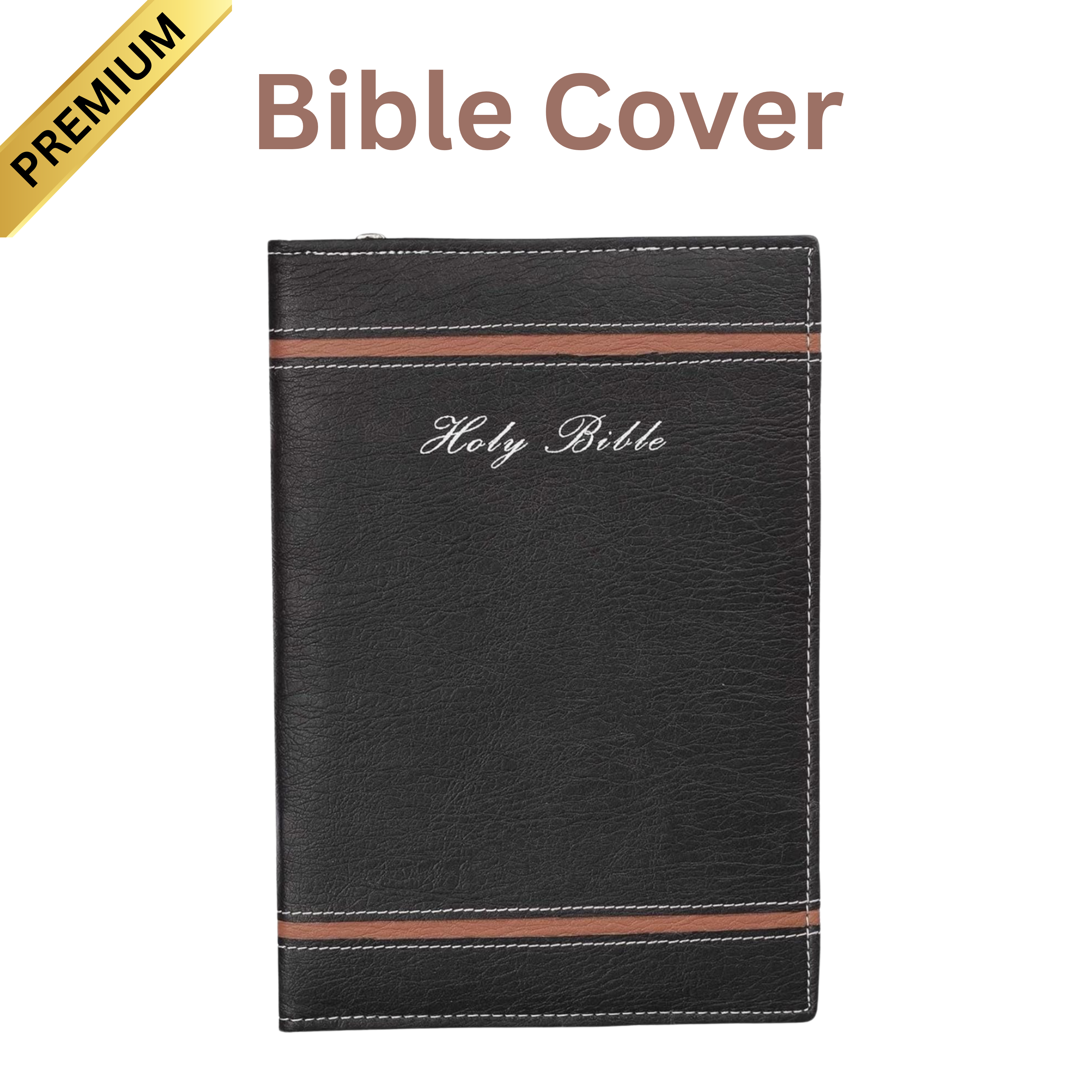 Black Cover with Brown Strip