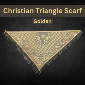 Golden Flower Christian Ladies Scarf